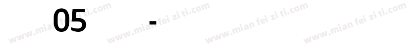 AristaW05 SemiBold字体转换